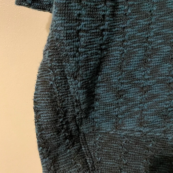 Habitat Blue Cotton Blend Knit Sweater Round Neckline Split Hem Size Small - Picture 7 of 9